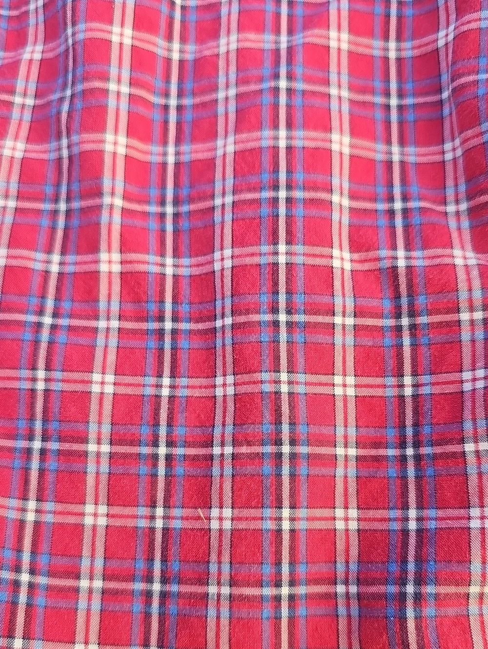 Ralph Lauren Red Blue Plaid Button Front Top 4 4T Toddler Boys Dress Shirt